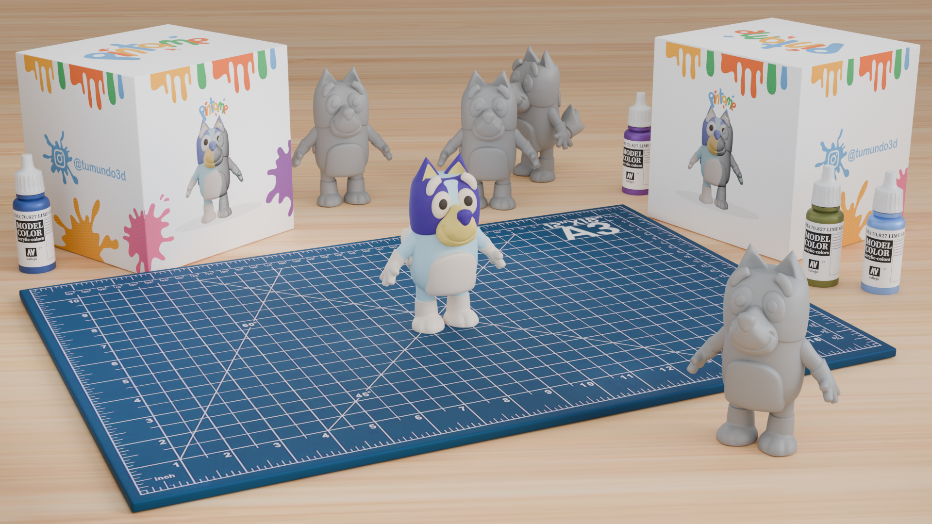 Figura "Píntame" Bluey