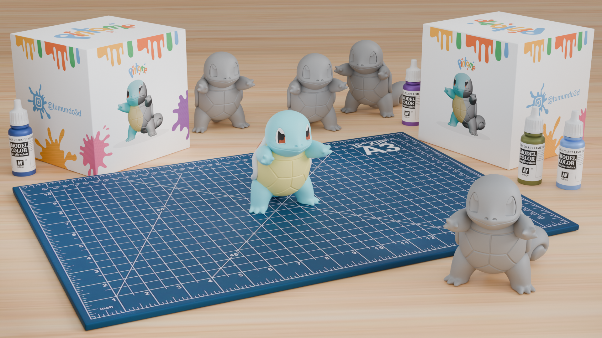 Figura "Píntame" Squirtle