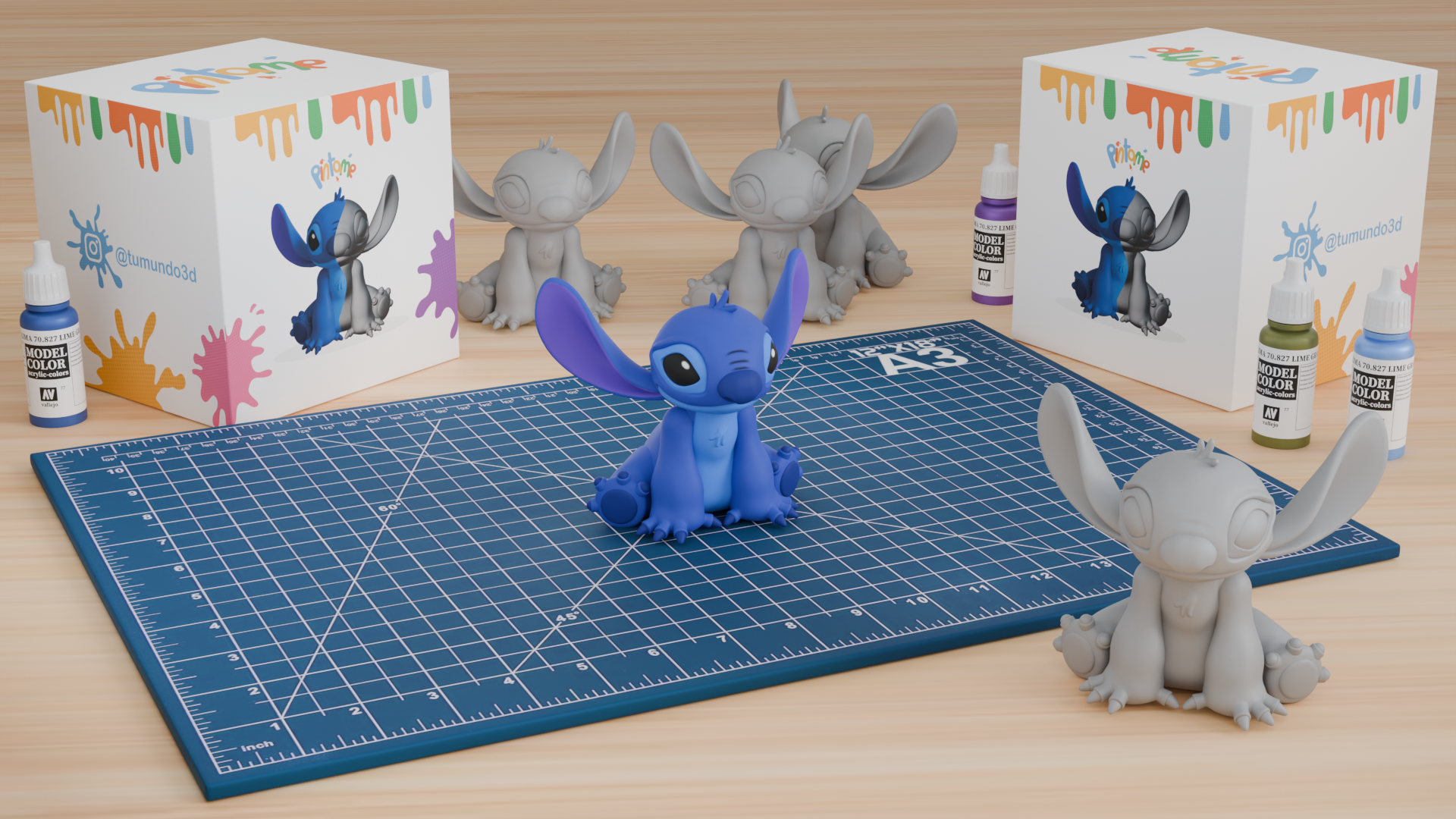 Figura "Píntame" Stitch