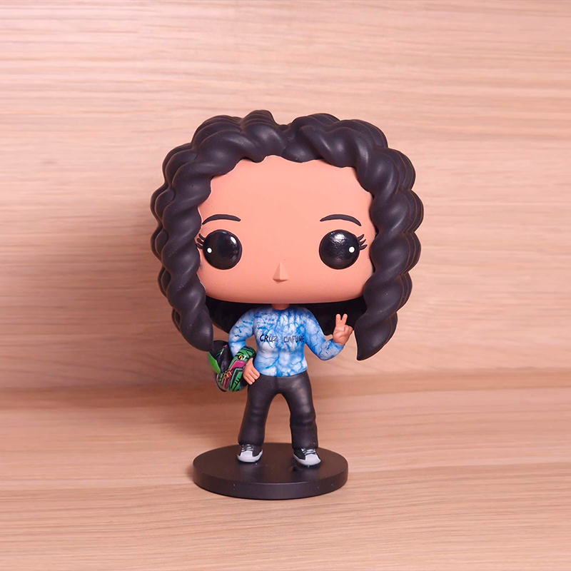 Ejemplo y resultado de nuestro trabajo esculpido y pintdo a mano despues de un largo proceso de diseño en 3D