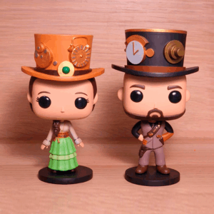 Ejemplo y resultado de nuestro trabajo esculpido y pintdo a mano despues de un largo proceso de diseño en 3D